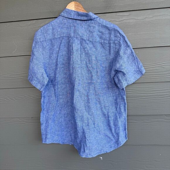 Thom Aaron NWT 100% European linen button front shirt - Picture 4 of 4